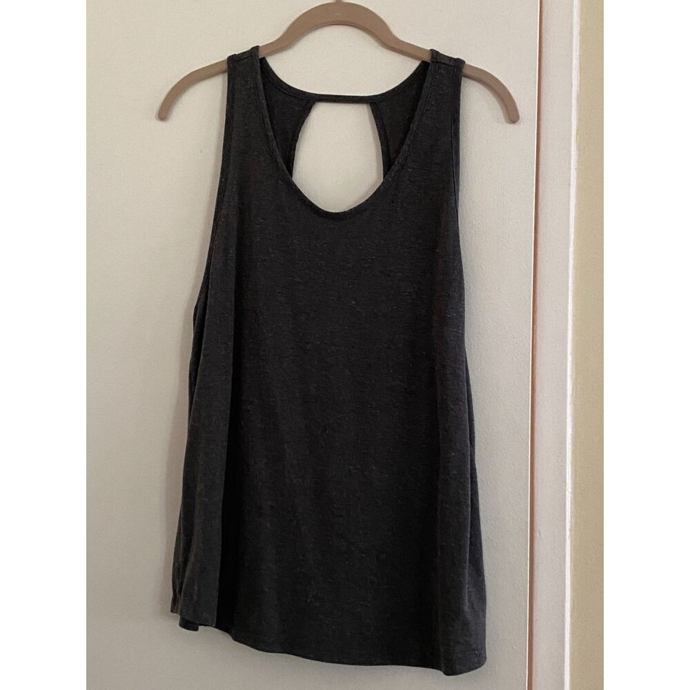 Old Navy Active Wet Dry Womens Sleeveless Open-Back Tank Top In Black - Picture 2 of 4
